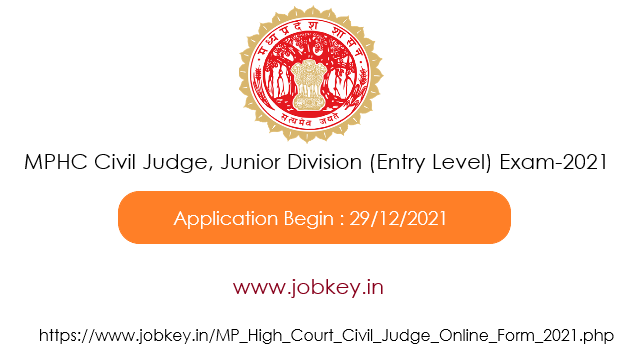 MPHC Civil Judge, Junior Division (Entry Level) Exam-2021
